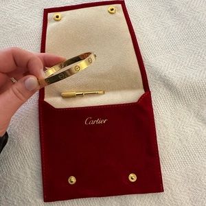 Cartier Love Bracelet Yellow Gold Size 16